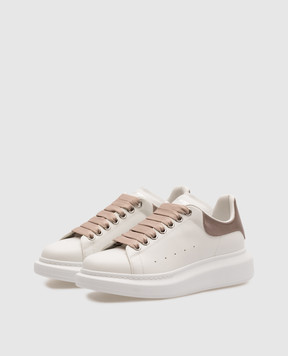 Alexander McQueen Белые кожаные кроссовки с логотипом. 718139WIFTC