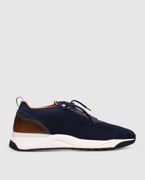 Santoni Сині кросівки MBIO21601BINNNTD