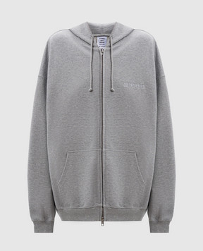 Vetements Серая спортивная куртка с вышивкой логотипа UA66HD810G