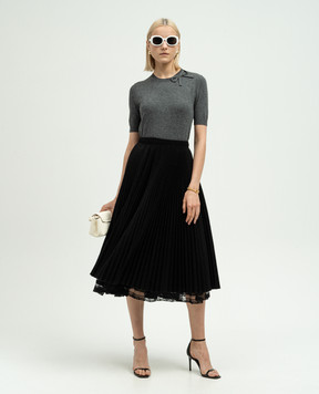 Valentino Серый топ из шерсти 5B3KC58W8N1