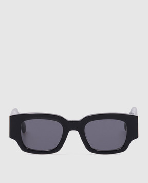 Ami Paris Черные очки с металлической эмблемой Ami de Coeur UGL507AM0004w