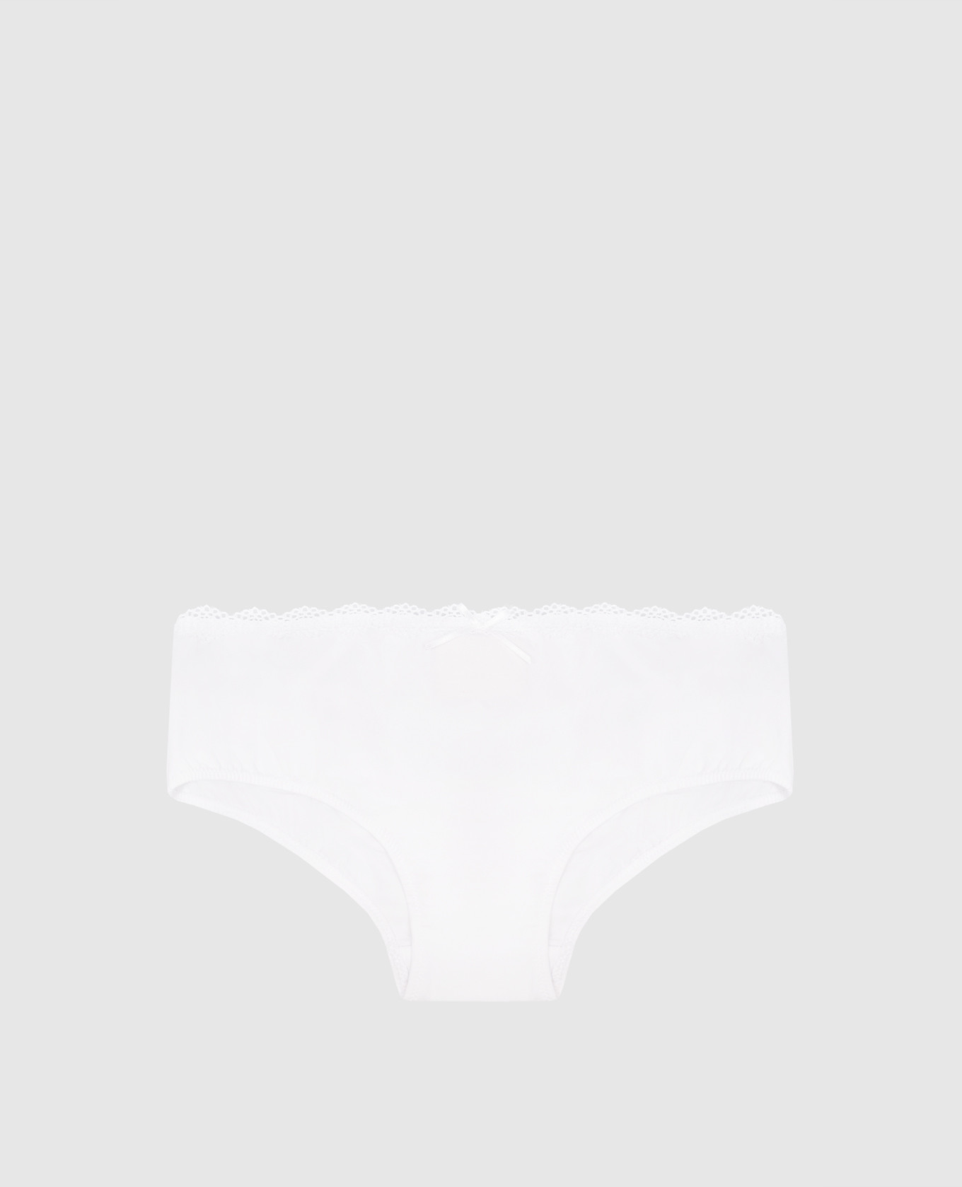 Children's white panties with lace