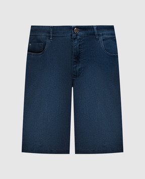 Stefano Ricci Сині джинсові шорти з логотипом M8T5102040TSPIR