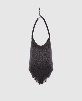Brunello Cucinelli Серое колье с цепочками мониль MCOW9G315