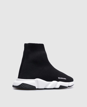 Balenciaga Дитячі чорні снокери з контрастним логотипом 597425W2DB2