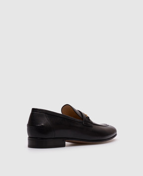 Valentino Чорні шкіряні лофери з ембемою VLogo Signature 7Y2S0K73ZWD