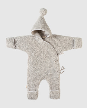 Binibamba Детский серый комбинезон из шерсти мериноса SNUGGLESUIT