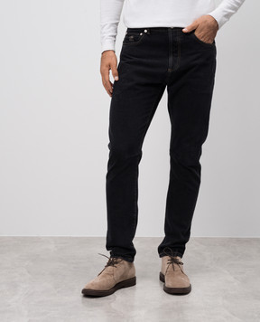 Brunello Cucinelli Черные джинсы с прорехами M240PX2340