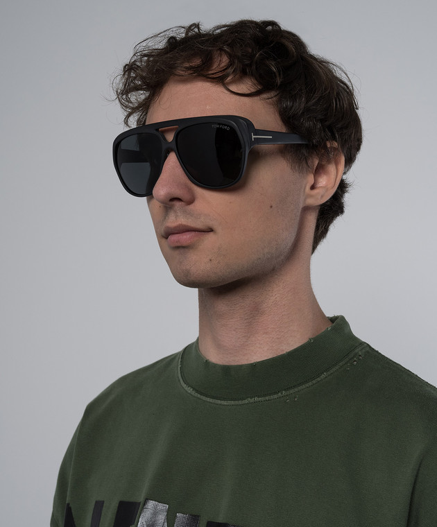 Tom Ford Черные очки JAYDEN с логотипом FT1103 изображение 2