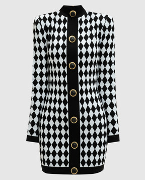 Balmain Сукня міні з геометричним візерунком DF1R8032KG67
