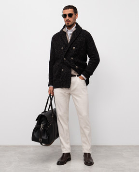 Brunello Cucinelli Бежеві джинси з патчем логотипа M277UD3210