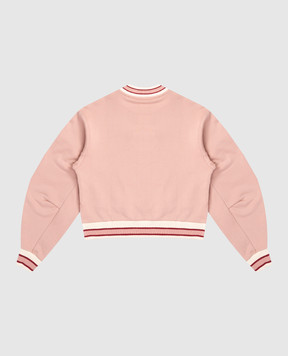 Dolce&Gabbana Дитячий рожевий світшот з принтом логотипа L5JWBSG7PHC812+