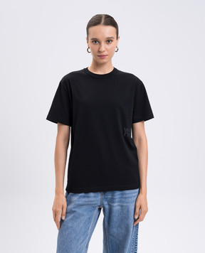 Alexander Wang Черная футболка с логотипом 4CC3241520