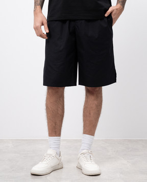Dolce&Gabbana Чорні шорти з логотипом GV37ATGF855