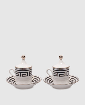 Ginori 1735 Белый фарфоровый набор для кофе Labirinto 004RG00FX9176011251