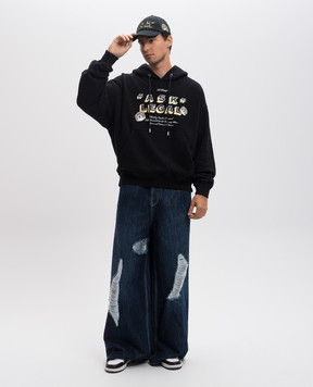 Off-White Черные худи Ask Legal OMBB085W24FLE004