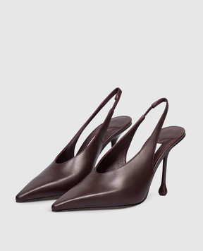 Jimmy Choo Бордові шкіряні слінгбеки Isa ISA95CLF