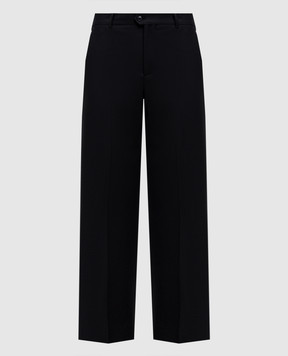 Victoria Beckham Чорні штани з вовною 1125WTR006562A
