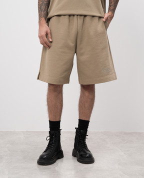 Vetements Шорты цвета хаки с вышивкой логотипа UA66SS600Tm