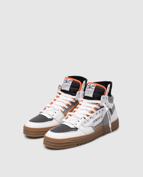 Off-White Кожаные хайтопы 3.0 Off Court с нашивкой логотипа OMIA065S24LEA002