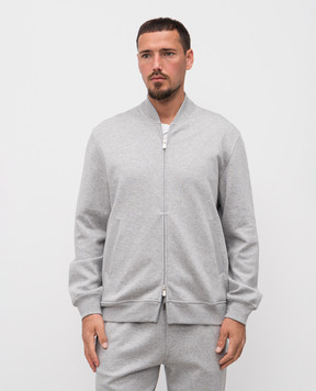 Brunello Cucinelli Серая спортивная куртка MM8319072G
