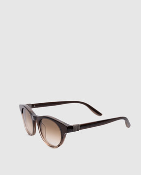 Brunello Cucinelli Коричневі сонцезахисні окуляри Pigalle MOCGEMMS04