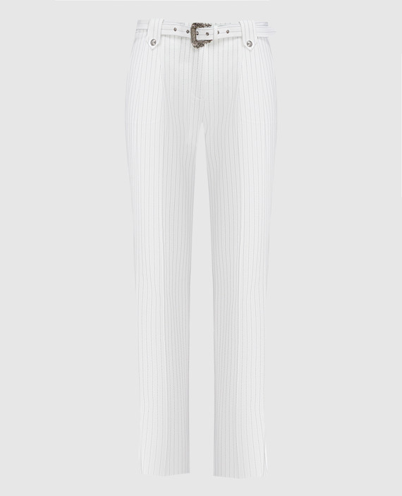 White striped pants