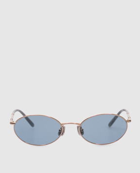 Brunello Cucinelli Золотые очки с логотипом. MOCTRAMS02