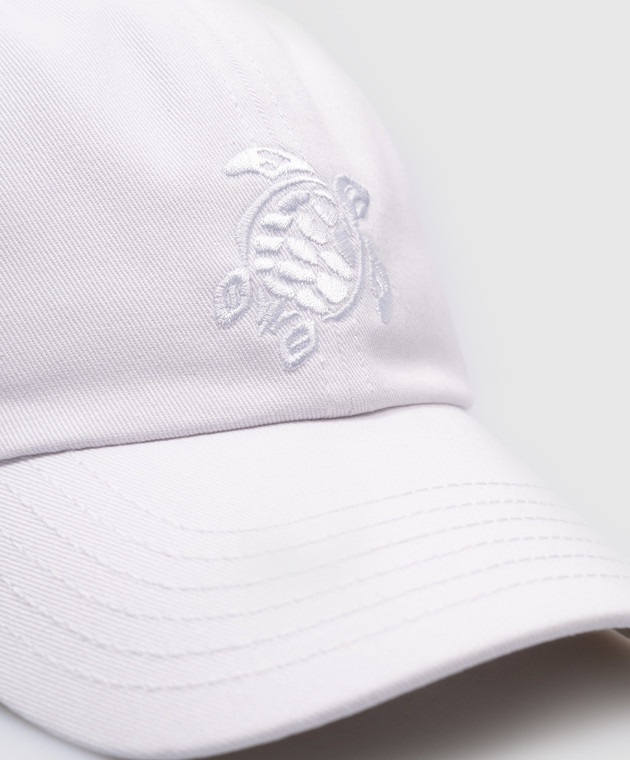Vilebrequin Белая кепка Capson с вышивкой логотипа PSNU2401 изображение 4