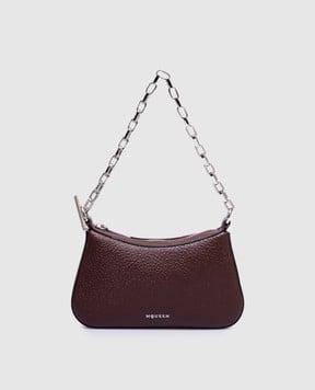 Alexander McQueen Коричнева шкіряна сумка-хобоT-bar 8135531VDGB