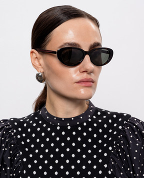 Saint Laurent Сонцезахисні окуляри M154 з ефектом черепахового панцира 843069Y9956