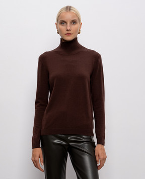 Max Mara Weekend Коричневий гольф KIKU з шовком і вовною KIKU