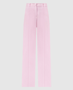 Max Mara Weekend Рожеві штани VISIVO з вовни VISIVO