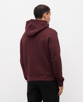Trussardi Бордове худі з фактурним логотипом G8108000056NMF532F01