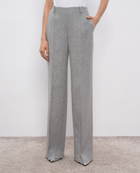 Ermanno Scervino Сірі штани з вовною D476P306GVP