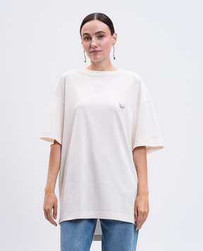 Thierry Mugler Белая футболка с пирсингом 25F3TS01046016