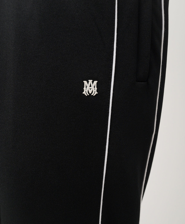 AMIRI Черные спортивные брюки Flare с логотипом AMPATP1013 изображение 5