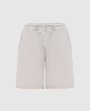 Maison Margiela MM6 Зеленые шорты с вышивкой логотипа SH2MU0015M35439