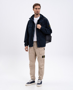 Stone Island Біла футболка з принтом K2S152100037S0091