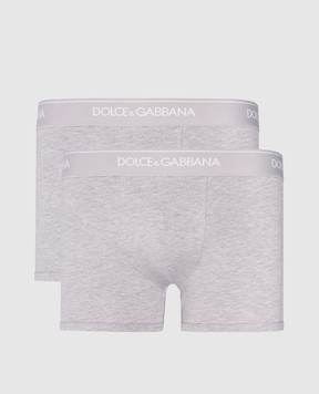 Dolce&Gabbana Набір сірих трусів-боксерів з логотипом M9C07JONN95