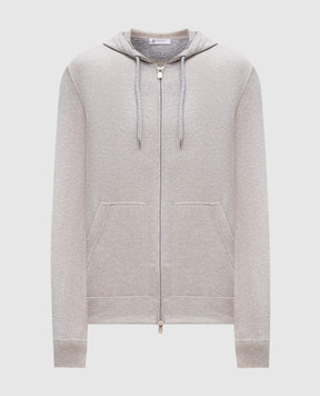 Brunello Cucinelli Бежевая спортивная куртка из кашемира M2223246G