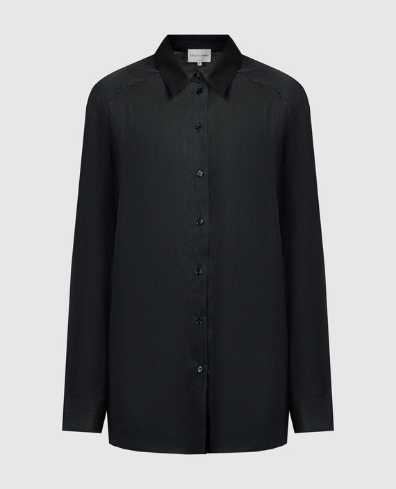CANISA black linen and silk shirt