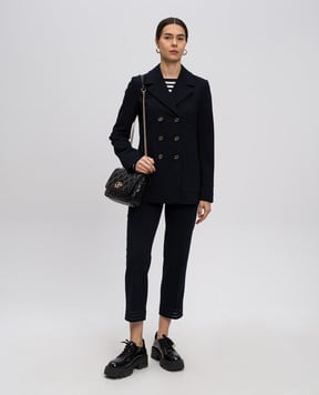 Twinset Синий лонгслив в полоску 251TP3471