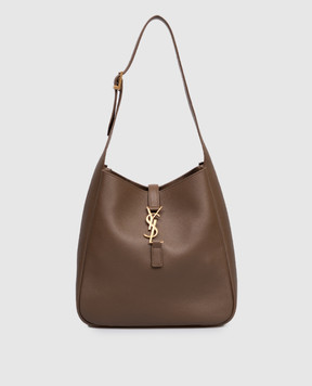 Saint Laurent Коричнева шкіряна сумка-хобо LE 5А7 713938AAAUQ