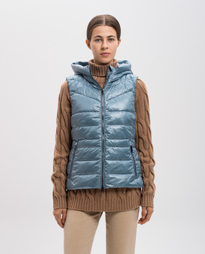 Woolrich Блакитний пуховий жилет Aliquippa CFWWOU1033FRUT3085