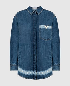 Valentino Синяя джинсовая куртка 4B3DC03C8CQ