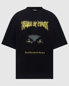 Vetements Черная футболка с принтом UCF76TR550Bm