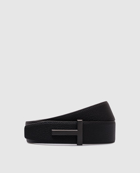 Tom Ford Черный кожаный ремень T ICON TB178LCL236L
