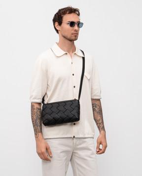 Bottega Veneta Чорна шкіряна сумка крос-боді Diago 837112V4FV1