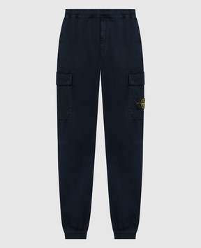 Stone Island Сині джогери з логотипом K1S153100313S0010